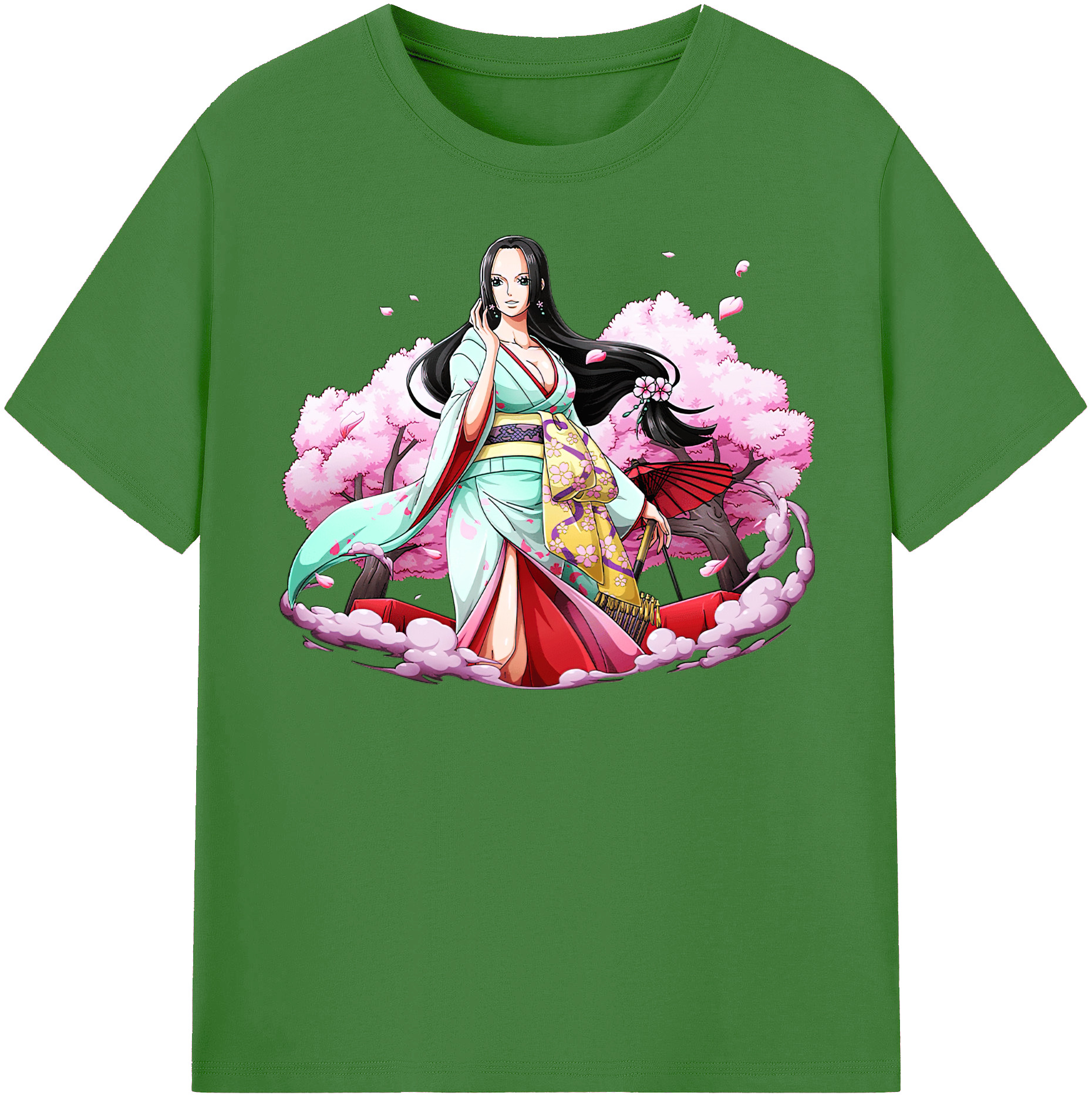 ワンピース ボア・ハンコック ONE PIECE Boa·Hancock レディースカジュアルプリントTシャツ（綿100％）